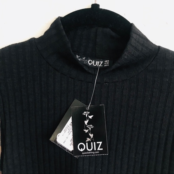 Quiz Puff Leopard Sleeve Top NWT - Picture 3 of 4